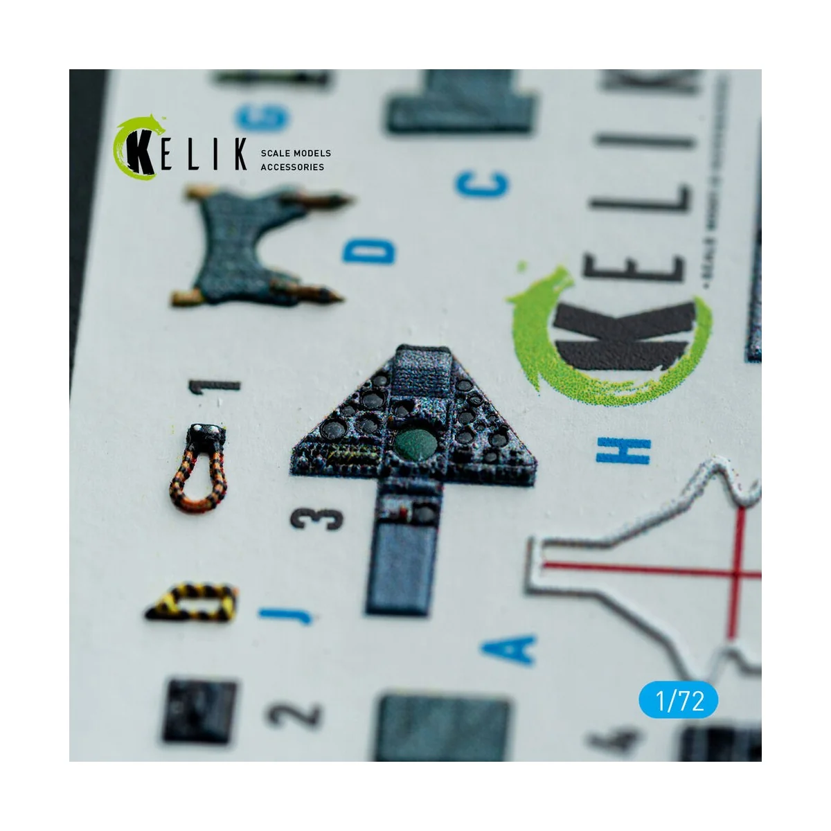 Harrier Gr3 (Late)- interior 3D decals for Italeri kit, 1/72 - Keli...