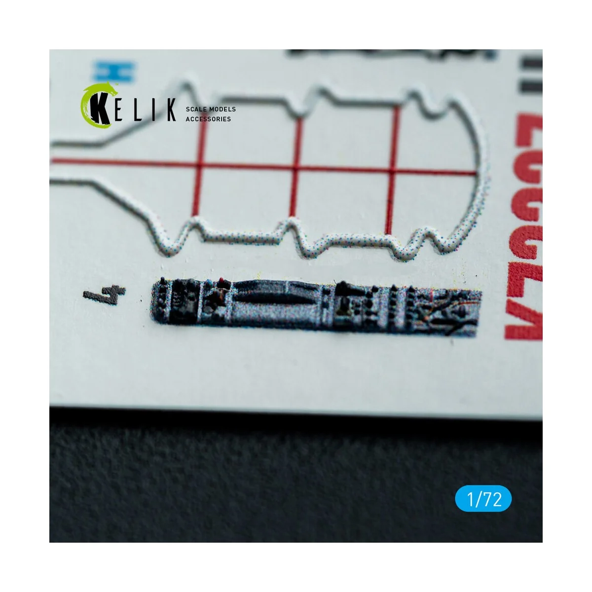 Harrier Gr3 (Late)- interior 3D decals for Italeri kit, 1/72 - Keli...