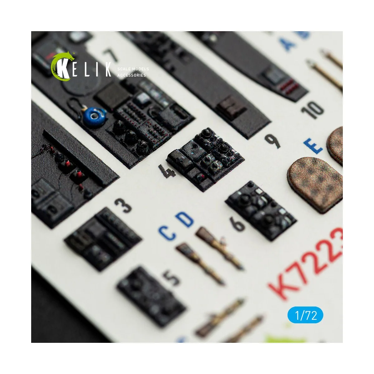 Ar-240 - interior 3D decals for Revell kit, 1/72 - Kelik K72230
