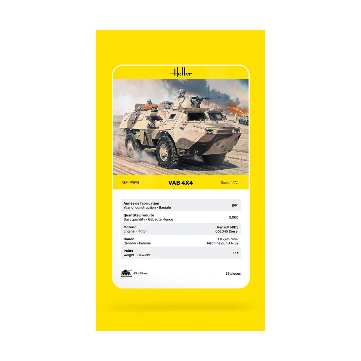 VAB 4x4, 1/72 - Heller 79898 VAB 4x4, 1/72 - Heller 79898