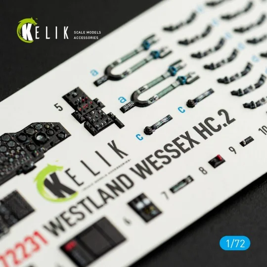 WESTLAND WESSEX HC.2 - interior 3D decals for AirFix kit, 1/72 - Ke...