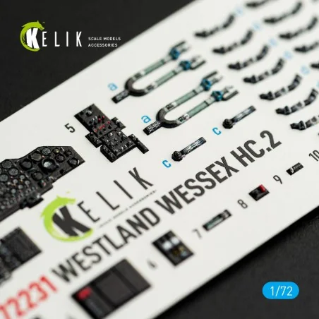 WESTLAND WESSEX HC.2 - interior 3D decals for AirFix kit, 1/72 - Ke...