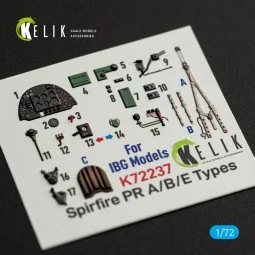 Spitfire PR A/B/E Types - interior 3D decals for IBG Models kit, 1/... 2