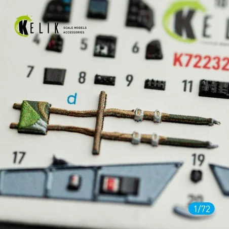 Mirage-2000C - interior 3D decals for DreamModel kit, 1/72 - Kelik ...