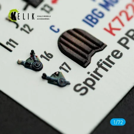 Spitfire PR A/B/E Types - interior 3D decals for IBG Models kit, 1/...