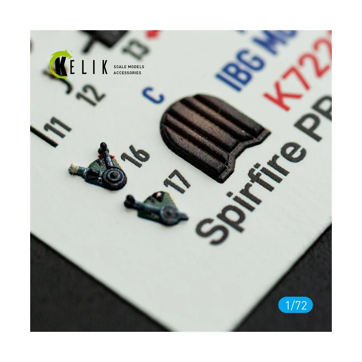Spitfire PR A/B/E Types - interior 3D decals for IBG Models kit, 1/...