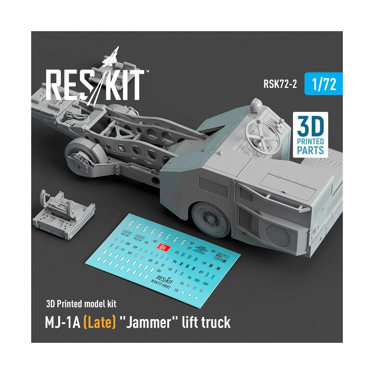 MJ-1A (Late) Jammer lift truck (3D Printed model kit), 1/72 - ResKi...