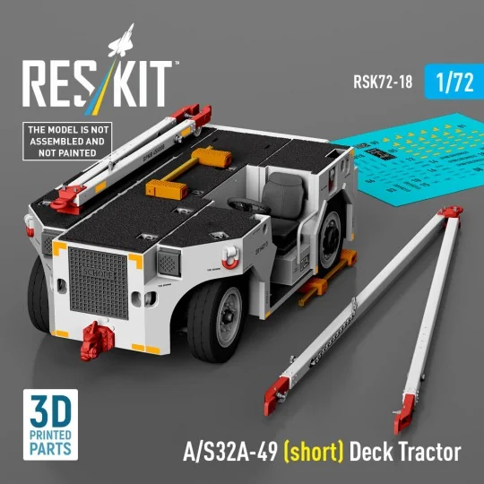 A/S32A-49 (short) Deck Tractor (3D Printed model kit), 1/72 - ResKi...
