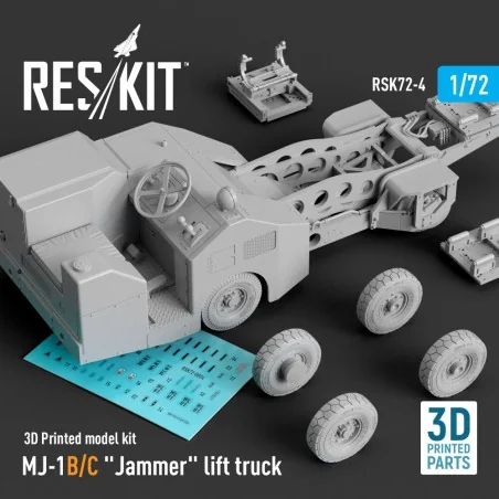 MJ-1B/C Jammer lift truck (3D Printed model kit), 1/72 - ResKit Mod...
