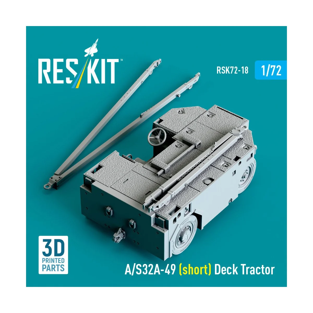 A/S32A-49 (short) Deck Tractor (3D Printed model kit), 1/72 - ResKi...