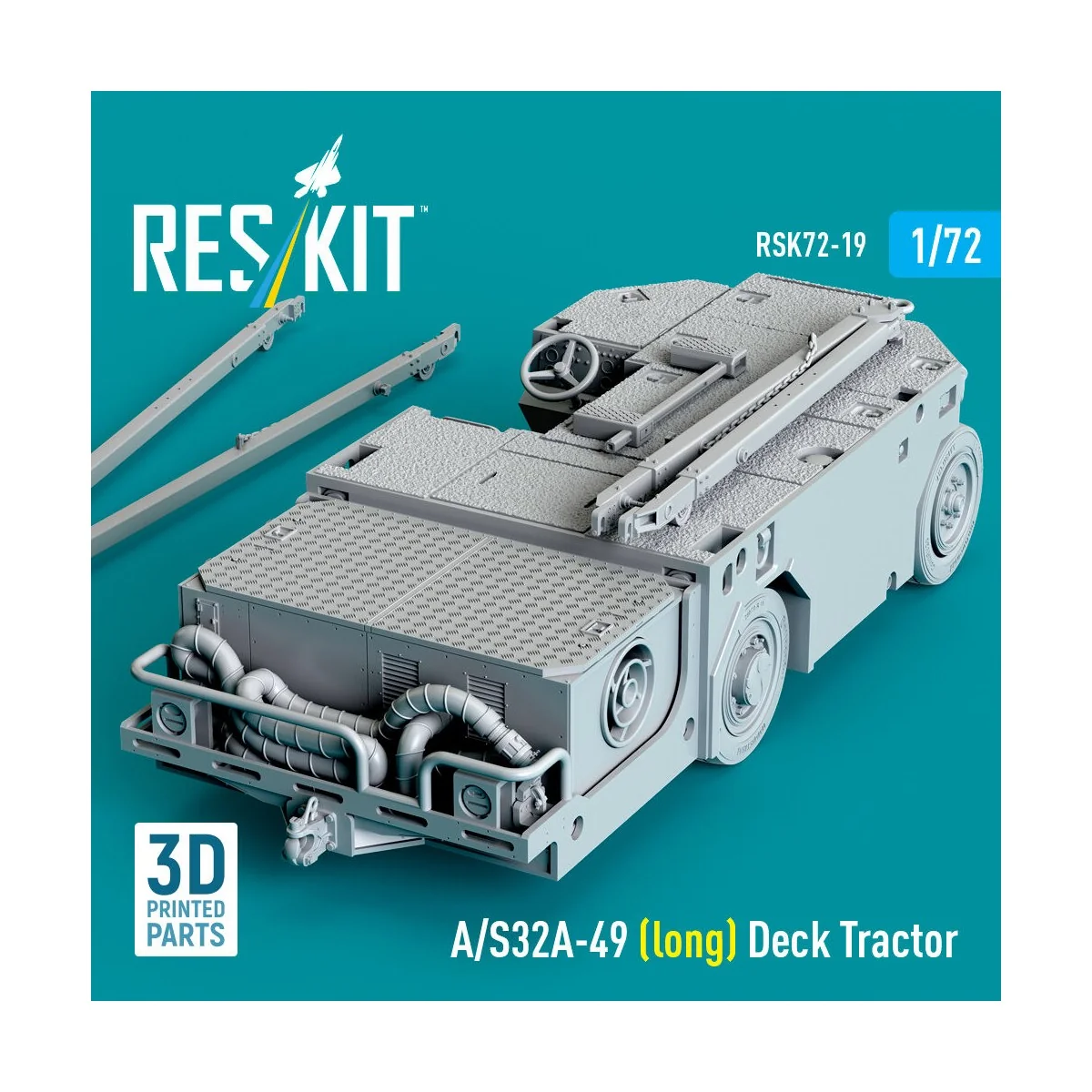 A/S32A-49 (long) Deck Tractor (3D Printed model kit), 1/72 - ResKit...