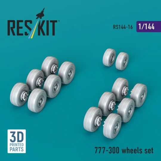 777-300 wheels set (3D printed), 1/144 - ResKit Models RS144-0016