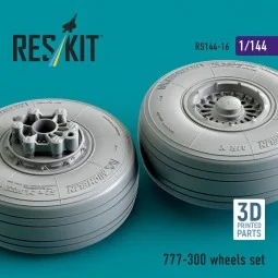 777-300 wheels set (3D printed), 1/144 - ResKit Models RS144-0016 2