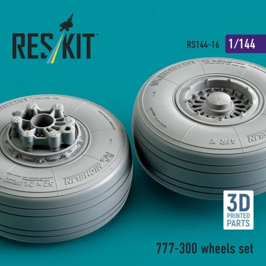 777-300 wheels set (3D printed), 1/144 - ResKit Models RS144-0016