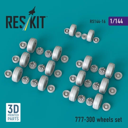 777-300 wheels set (3D printed), 1/144 - ResKit Models RS144-0016