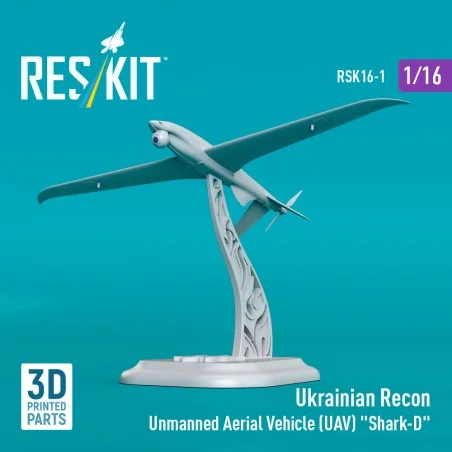 Ukrainian Recon Unmanned Aerial Vehicle (UAV) Shark-D (3D Printed) ...
