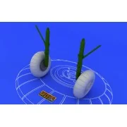 Bf 110 C/D main undercarriage wheels, 1/48 - Eduard Accessories 648052 Bf 110 C/D main undercarriage wheels, 1/48 - Eduard Accessories 648052