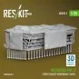 Merkava Mk.3 turret basket w/working chains for Meng kit (3D Printe...