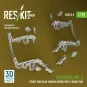 Merkava Mk.3 front and rear towing horns with chains for Meng/Hobby...