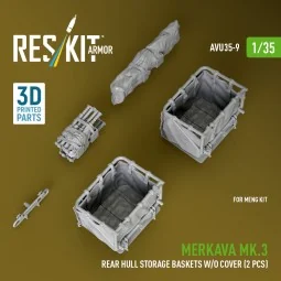 Merkava Mk.3 rear hull storage baskets w/o cover (2 pcs) for Meng k... 2