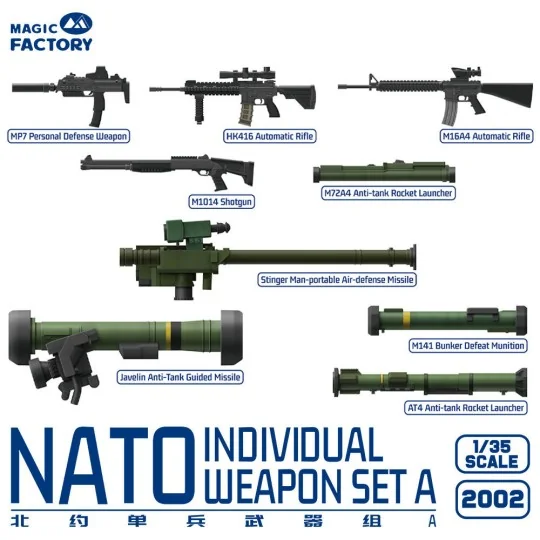 NATO Individual Weapon Set A(A kit incl.2 pcs of each weapon, 1/35 ...