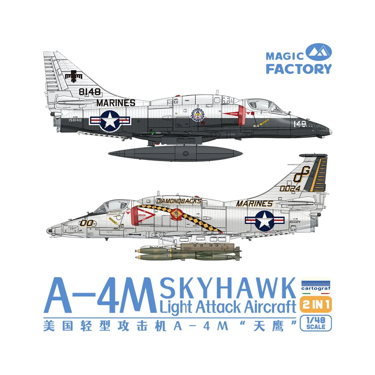 A-4M Skyhawk Light Attack Aircraft, 1/48 - Magic Factory 5002