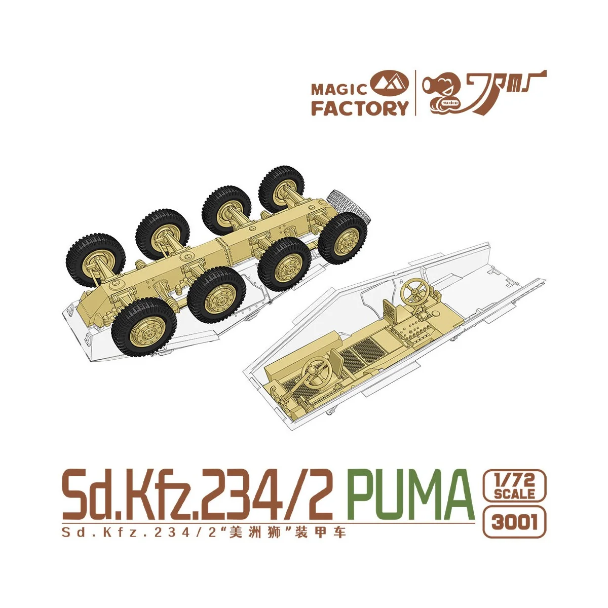 Sd.Kfz.234/2 Puma, 1/72 - Magic Factory 3001