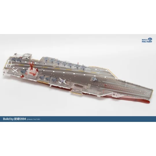 Clear Painted Colorful U.S. Navy Gerald R. Ford-class aircraft carr...