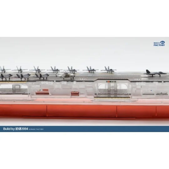 Clear Painted Colorful U.S. Navy Gerald R. Ford-class aircraft carr...