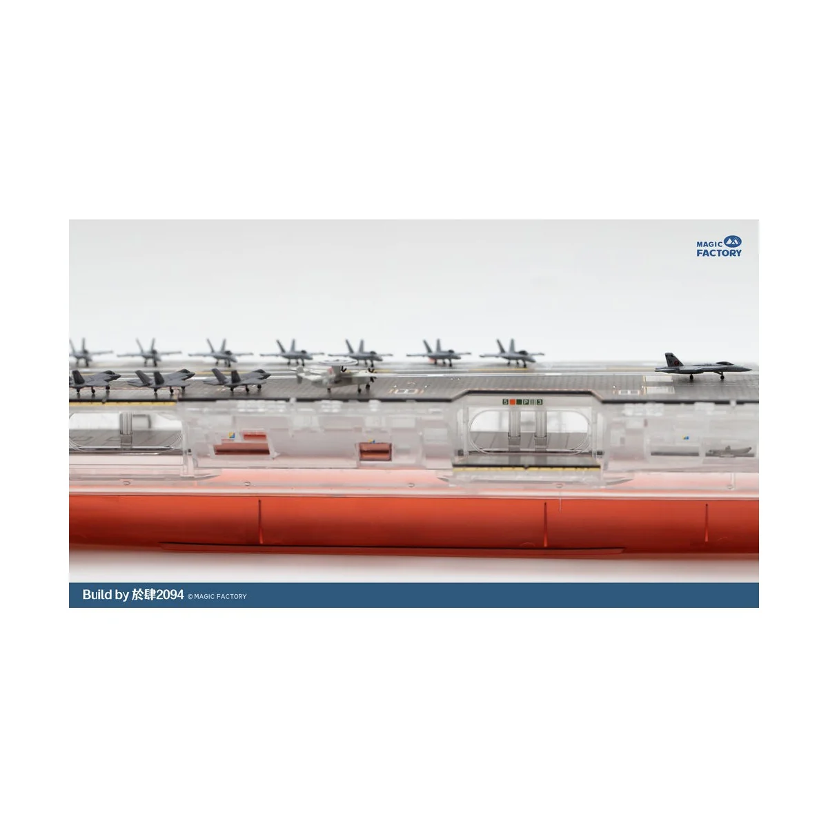 Clear Painted Colorful U.S. Navy Gerald R. Ford-class aircraft carr...