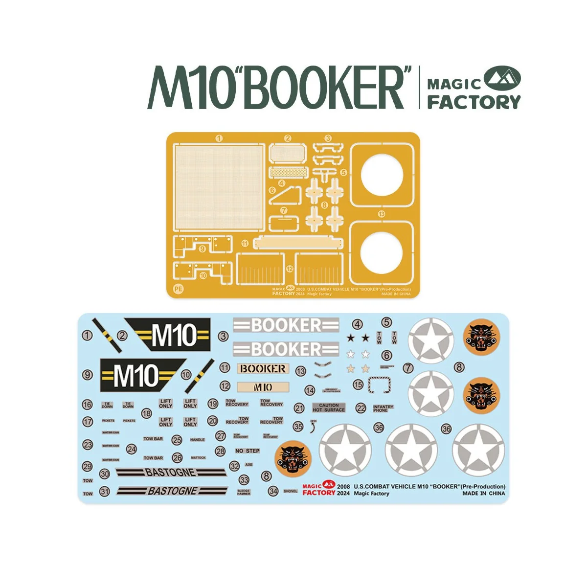 U.S. Combat Vehicle M10 Booker, 1/35 - Magic Factory 2008