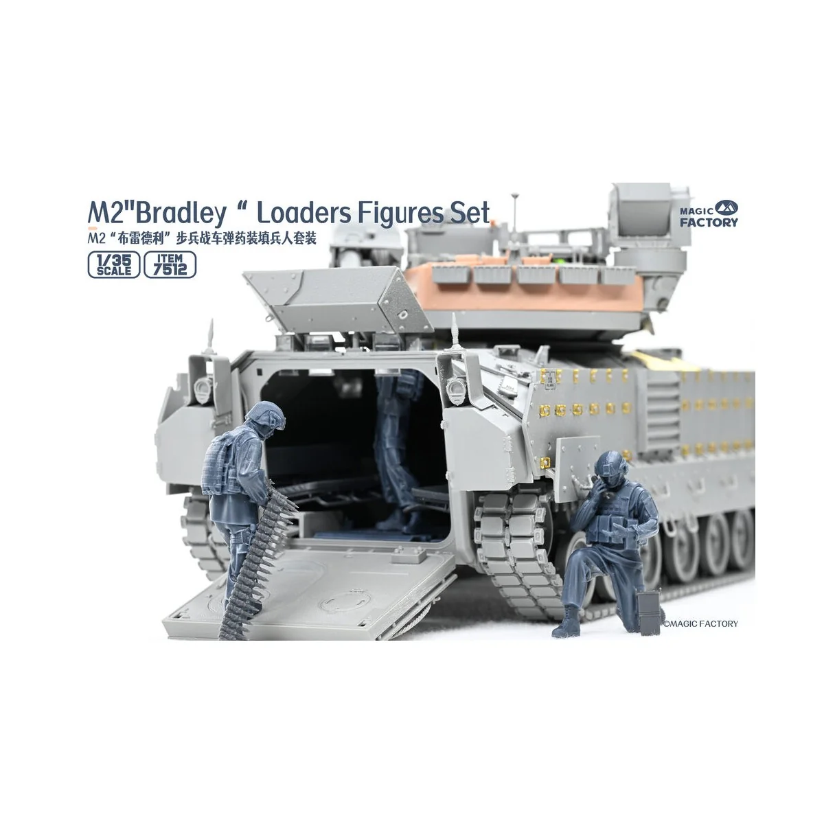 M2 Bradley Loaders Figures Set (incl. 3 figures, 1 set radio and pa...