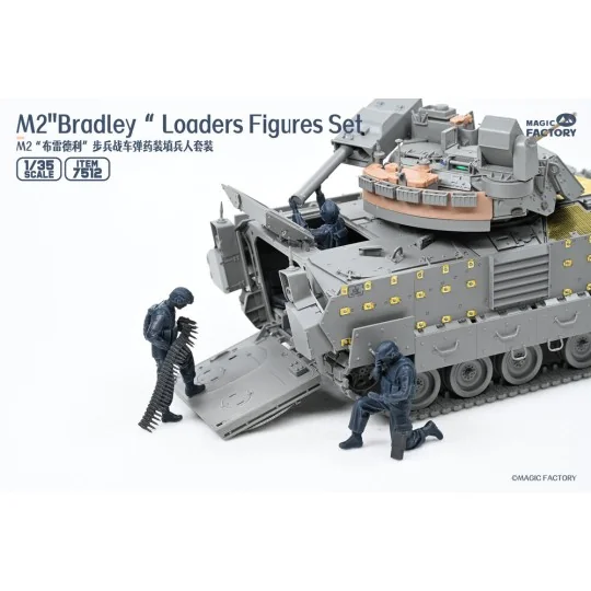 M2 Bradley Loaders Figures Set (incl. 3 figures, 1 set radio and pa...