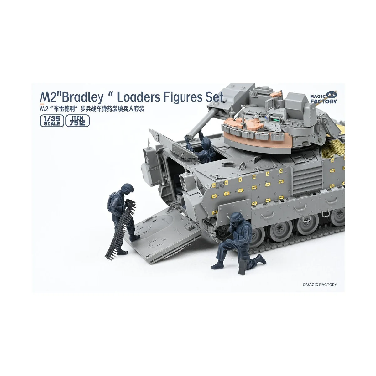 M2 Bradley Loaders Figures Set (incl. 3 figures, 1 set radio and pa...