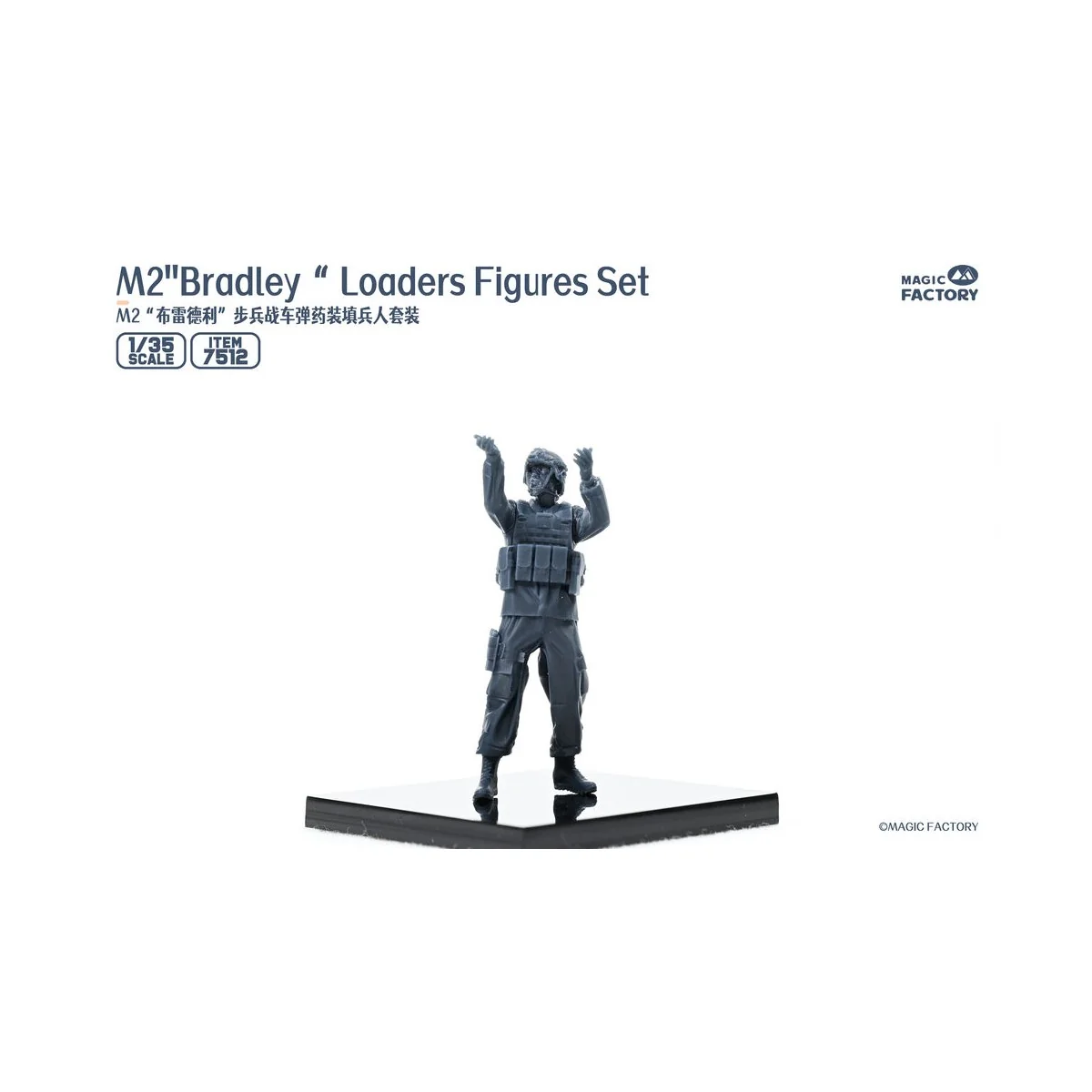 M2 Bradley Loaders Figures Set (incl. 3 figures, 1 set radio and pa...