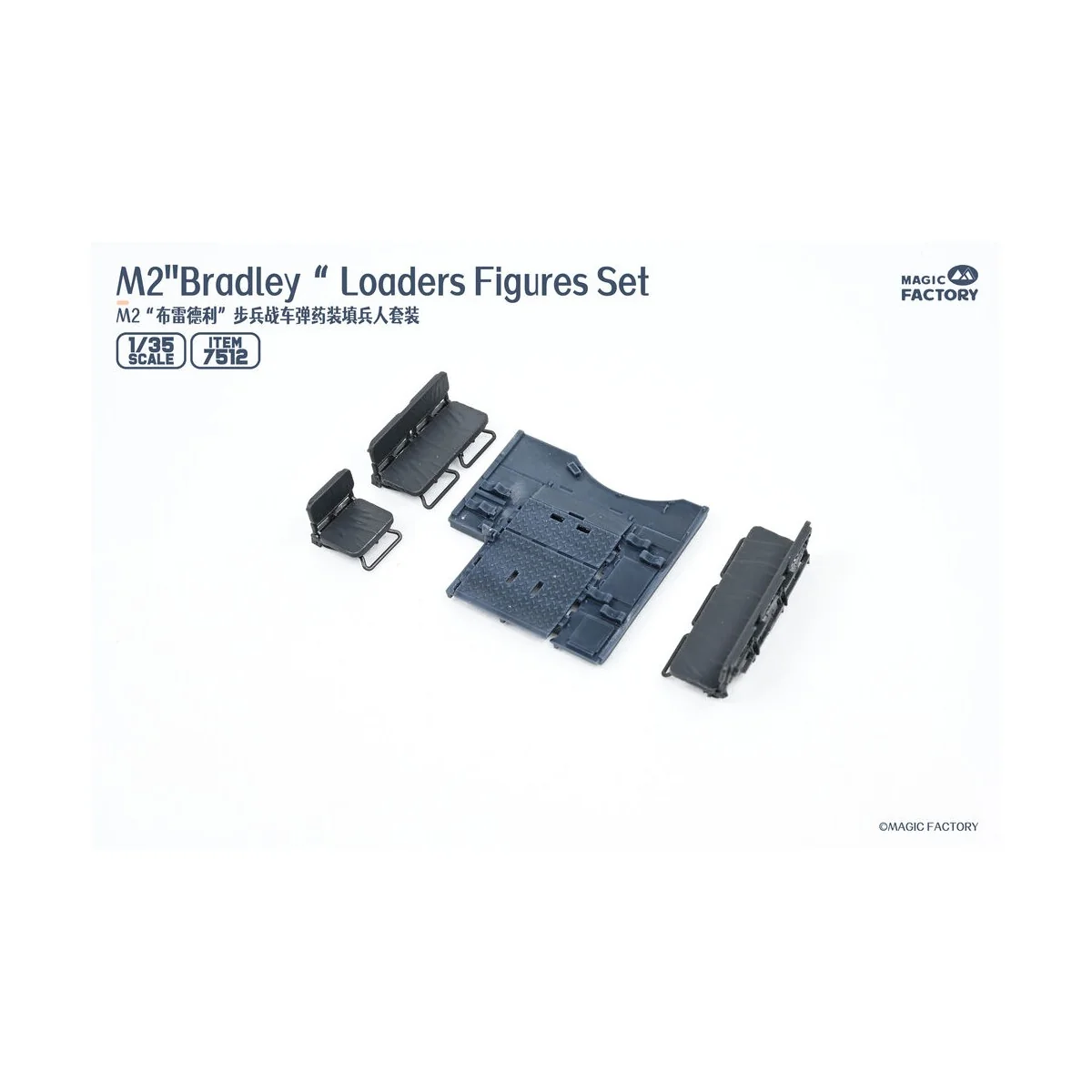 M2 Bradley Loaders Figures Set (incl. 3 figures, 1 set radio and pa...