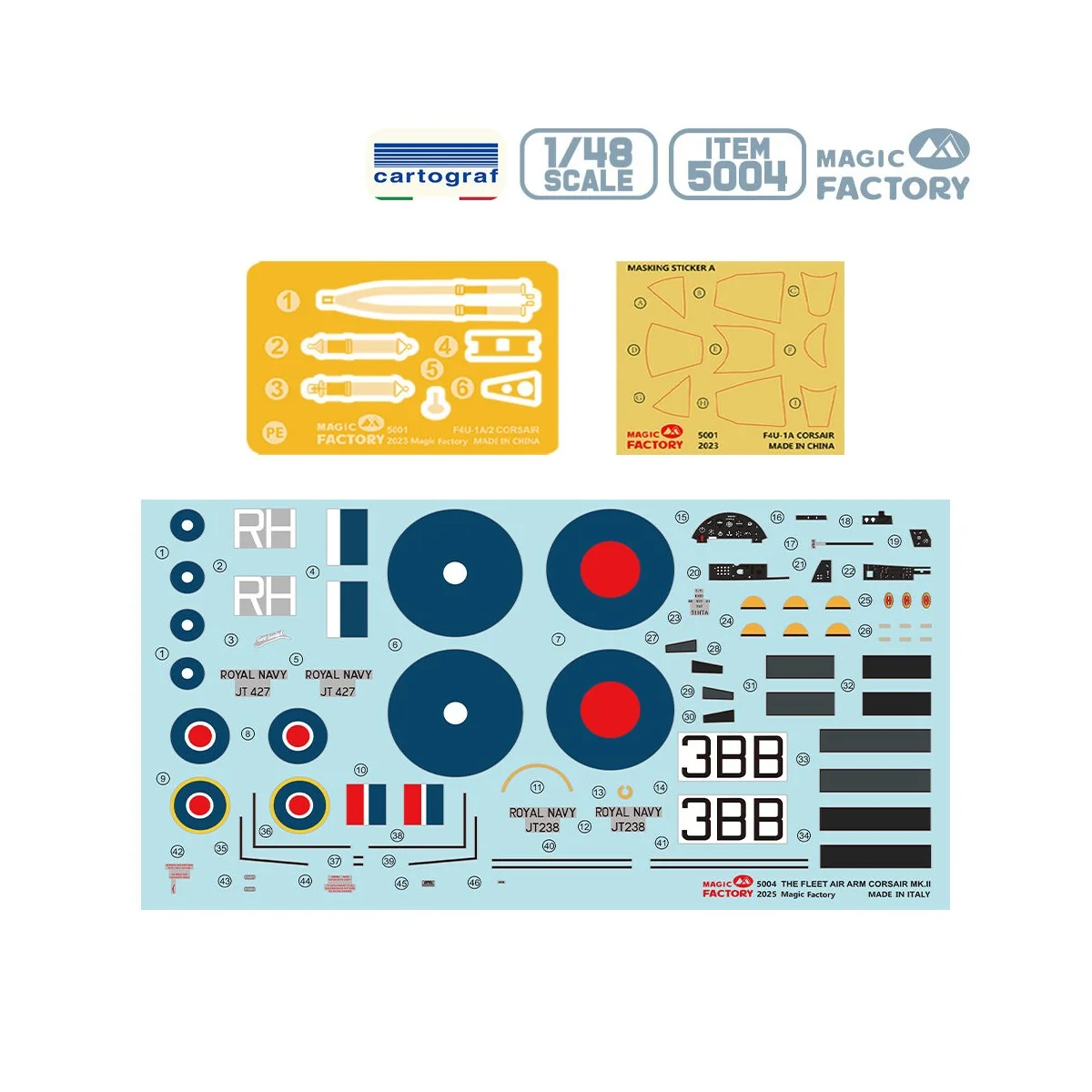 The British Royal Navy Fleet Air Arm Corsair MK. II, 1/48 - Magic F...