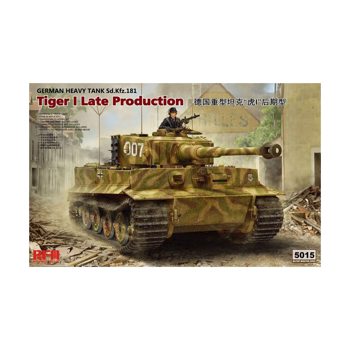 Tiger I Late Production, 1/35 - Rye Field Model 5015