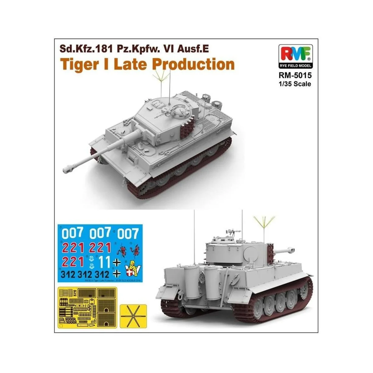 Tiger I Late Production, 1/35 - Rye Field Model 5015