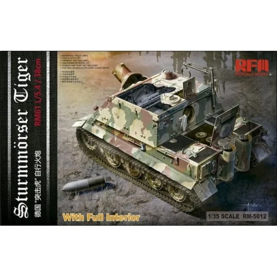 Sturmtiger With Full Interior (To be, 1/35 - Rye Field Model 5012
