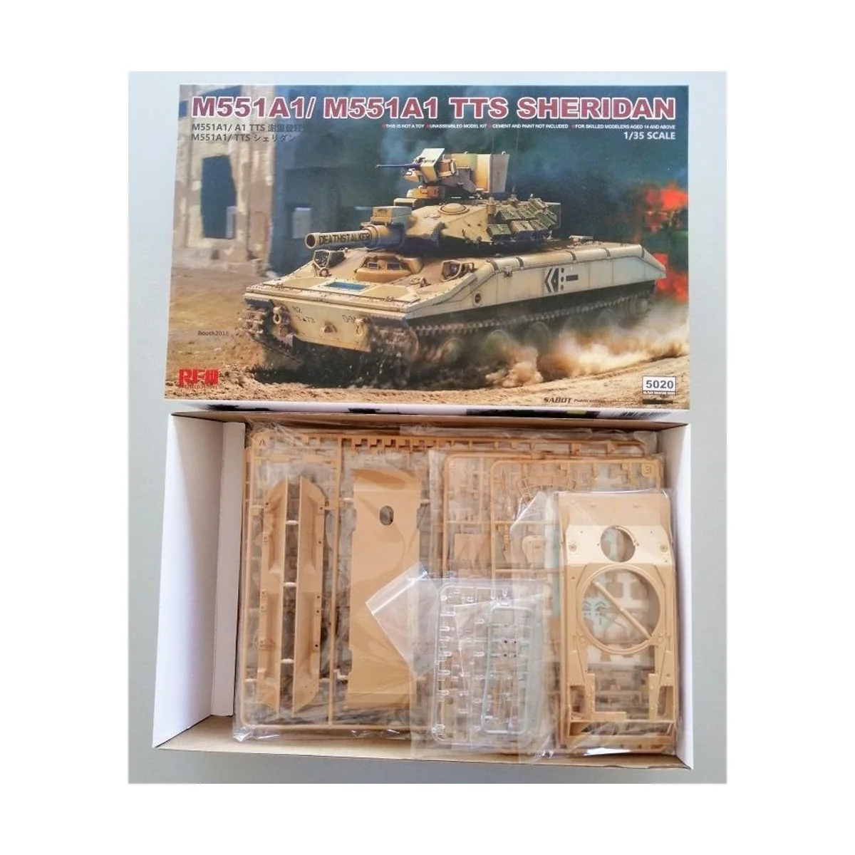 M551A1/ A1TTS SHERIDAN, 1/35 - Rye Field Model 5020