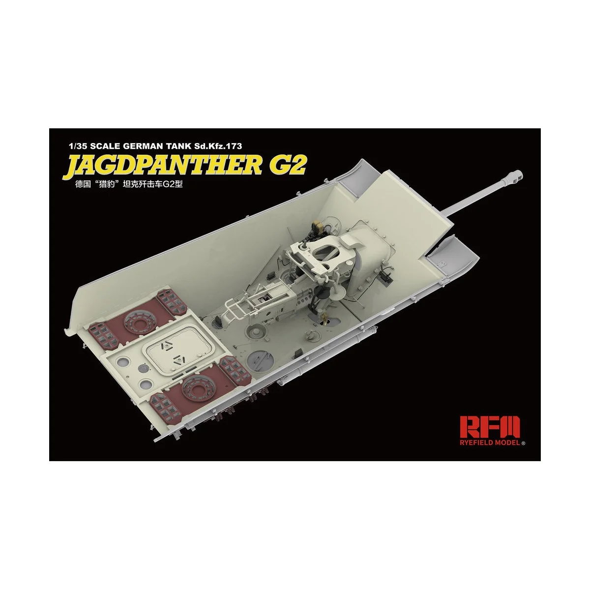 Jagdpanther G2 with full interior&workab track links, 1/35 - Rye Fi...