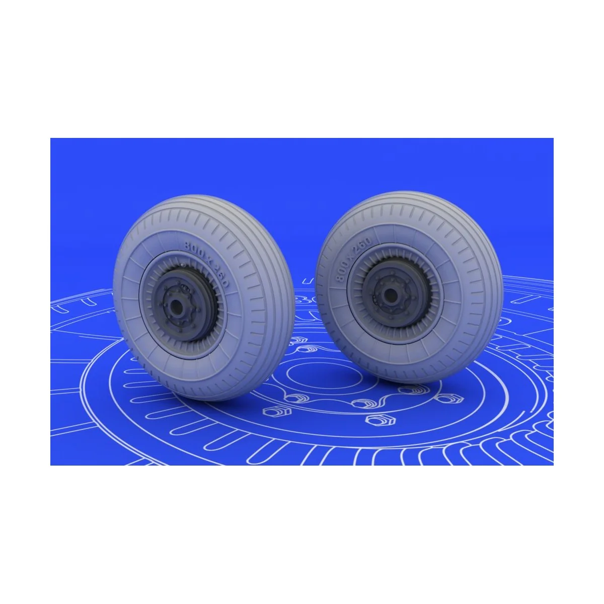 II-2 Shturmovik wheels for Tamiya, 1/48 - Eduard Accessories 648072