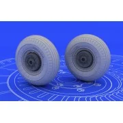 II-2 Shturmovik wheels for Tamiya, 1/48 - Eduard Accessories 648072