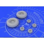 II-2 Shturmovik wheels for Tamiya - Eduard Accessories 648072
