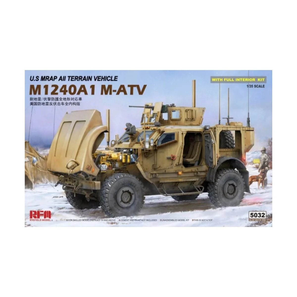 M-ATV (MRAP ALL TERRAIN VEHICLE) M1024A1, 1/35 - Rye Field Model 5032