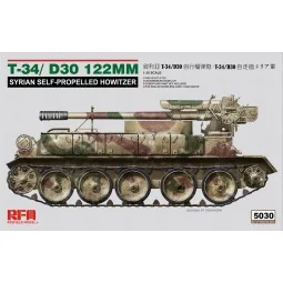T-34/D-30 122MM SYRIAN SELF-PROPELLED HOWITZER, 1/35 - Rye Field Mo...