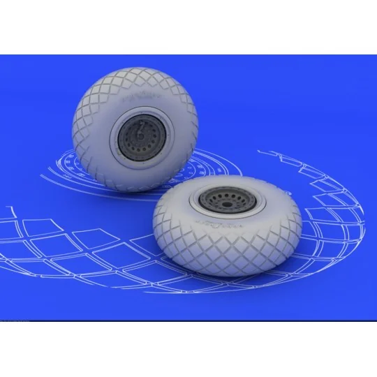 B-17 wheels, 1/48 - Eduard Accessories 648078