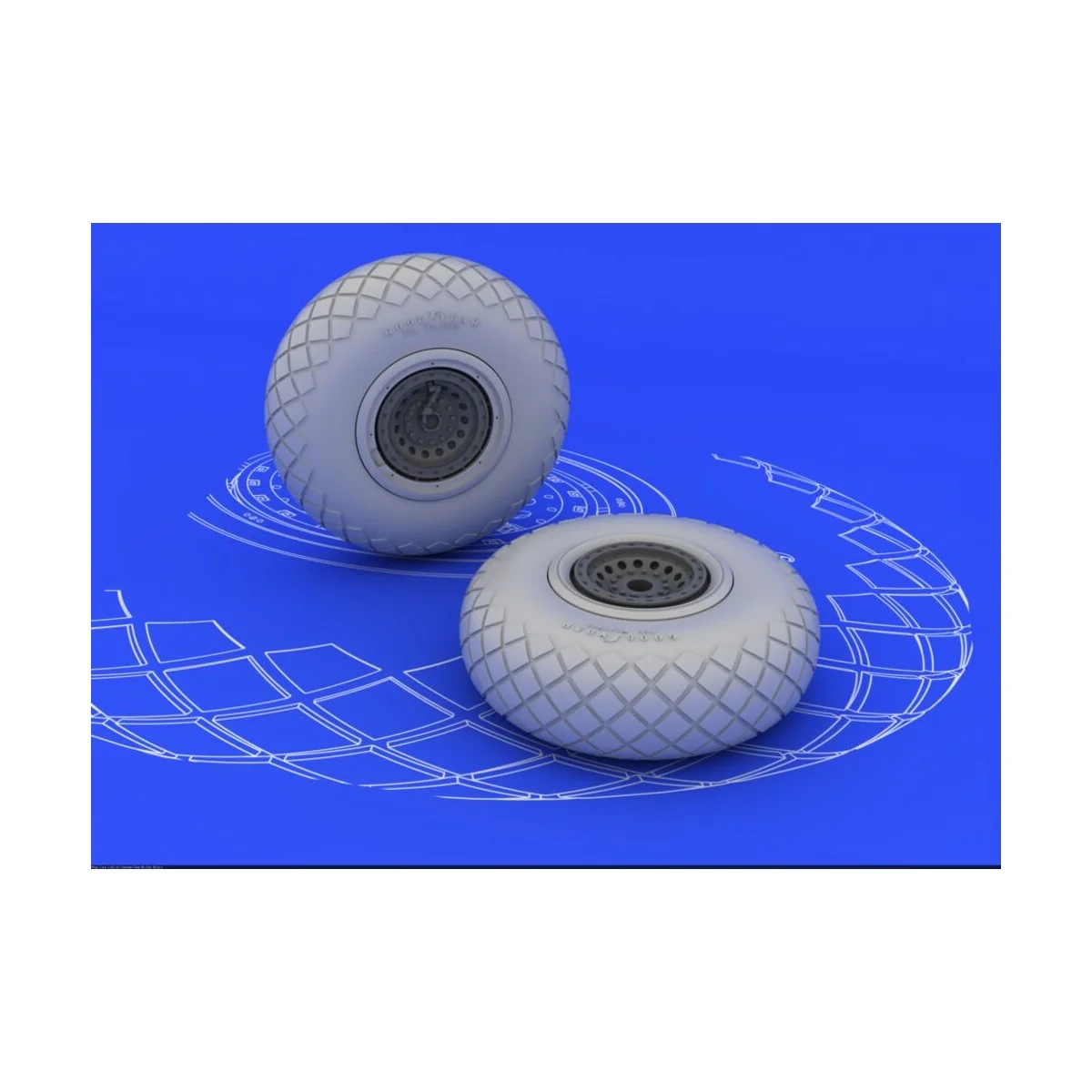 B-17 wheels, 1/48 - Eduard Accessories 648078