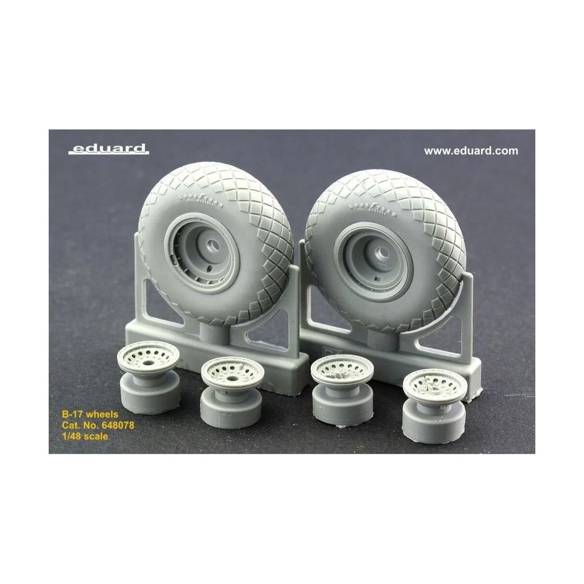 B-17 wheels, 1/48 - Eduard Accessories 648078